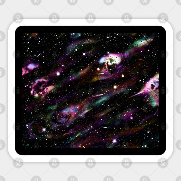 Cosmos Sticker by Shanzehdesigns